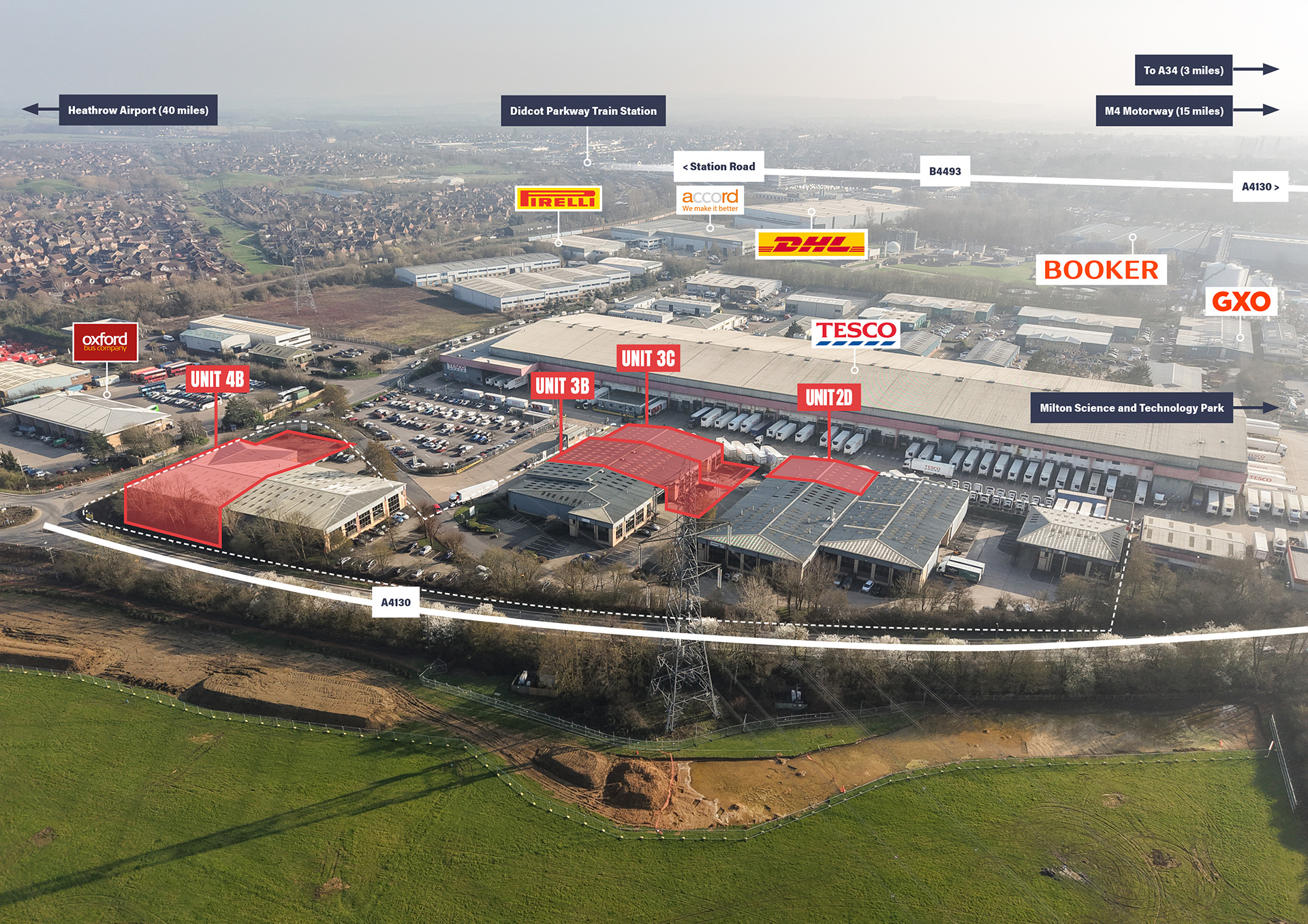Didcot Park, Oxfordshire aerial view